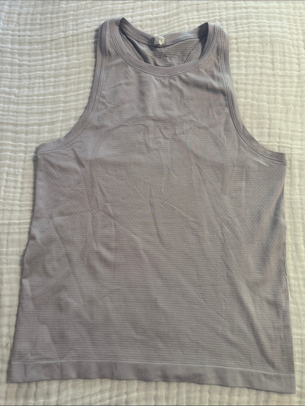 lululemon swiftly high neck Light Lavender Tank